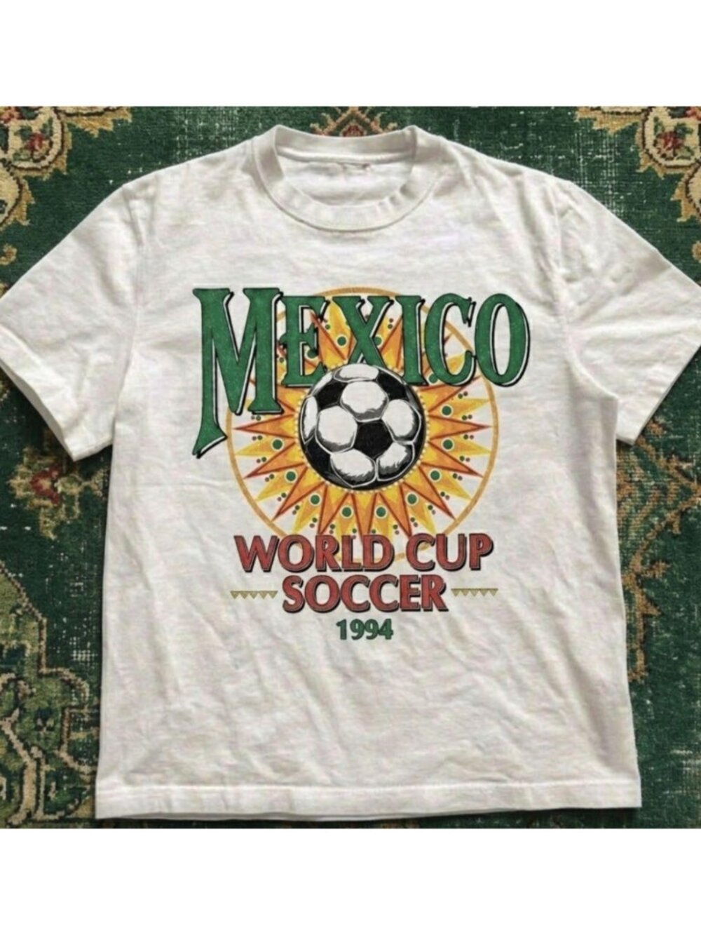 White Mexico World Cup Soccer 1994 graphic